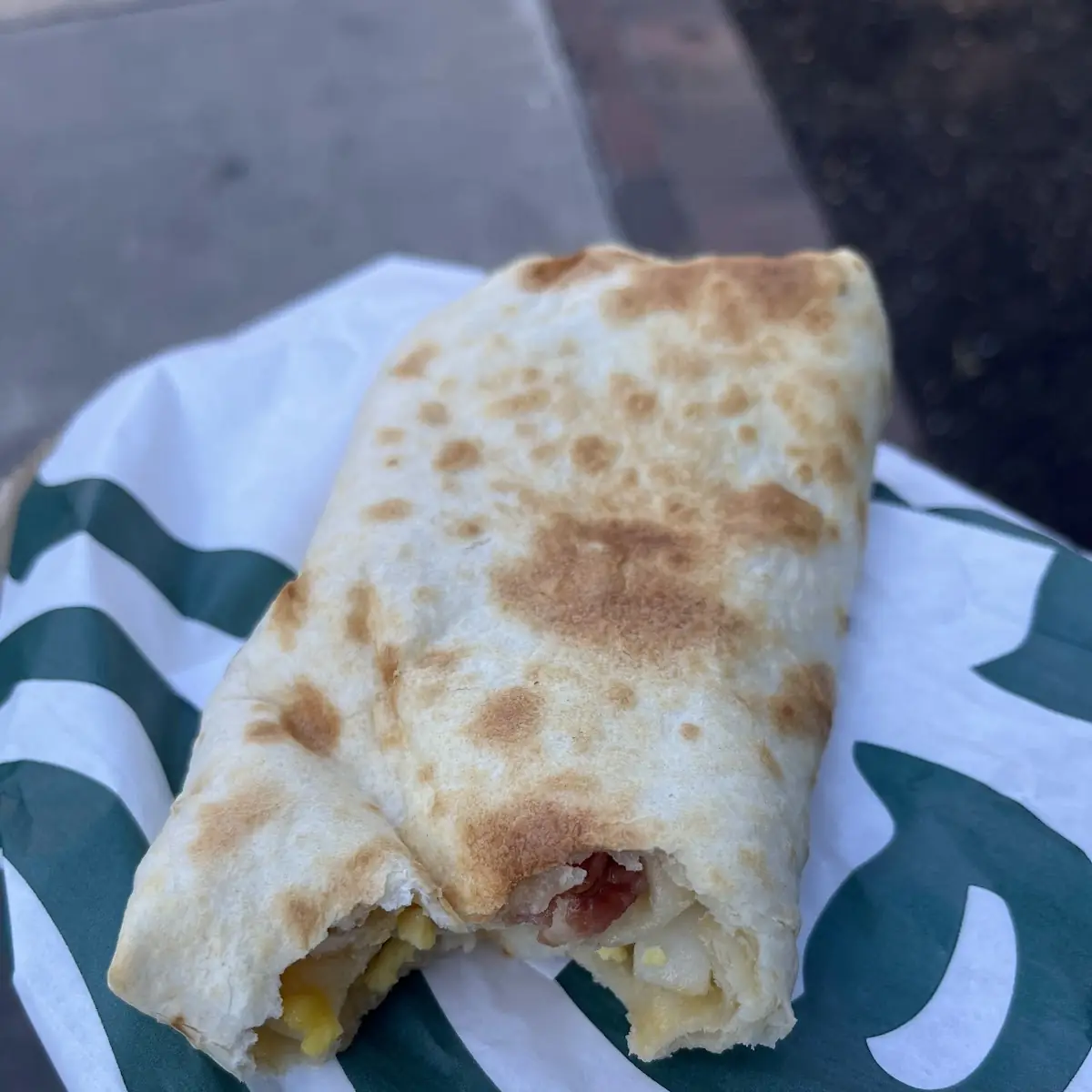 Sausage Bacon and Cheese Wrap