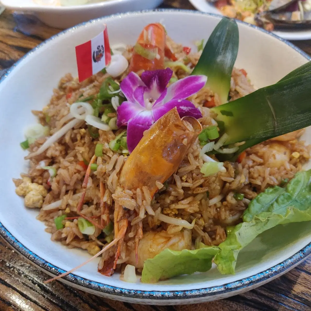Peruvian Fried Rice with Shrimp