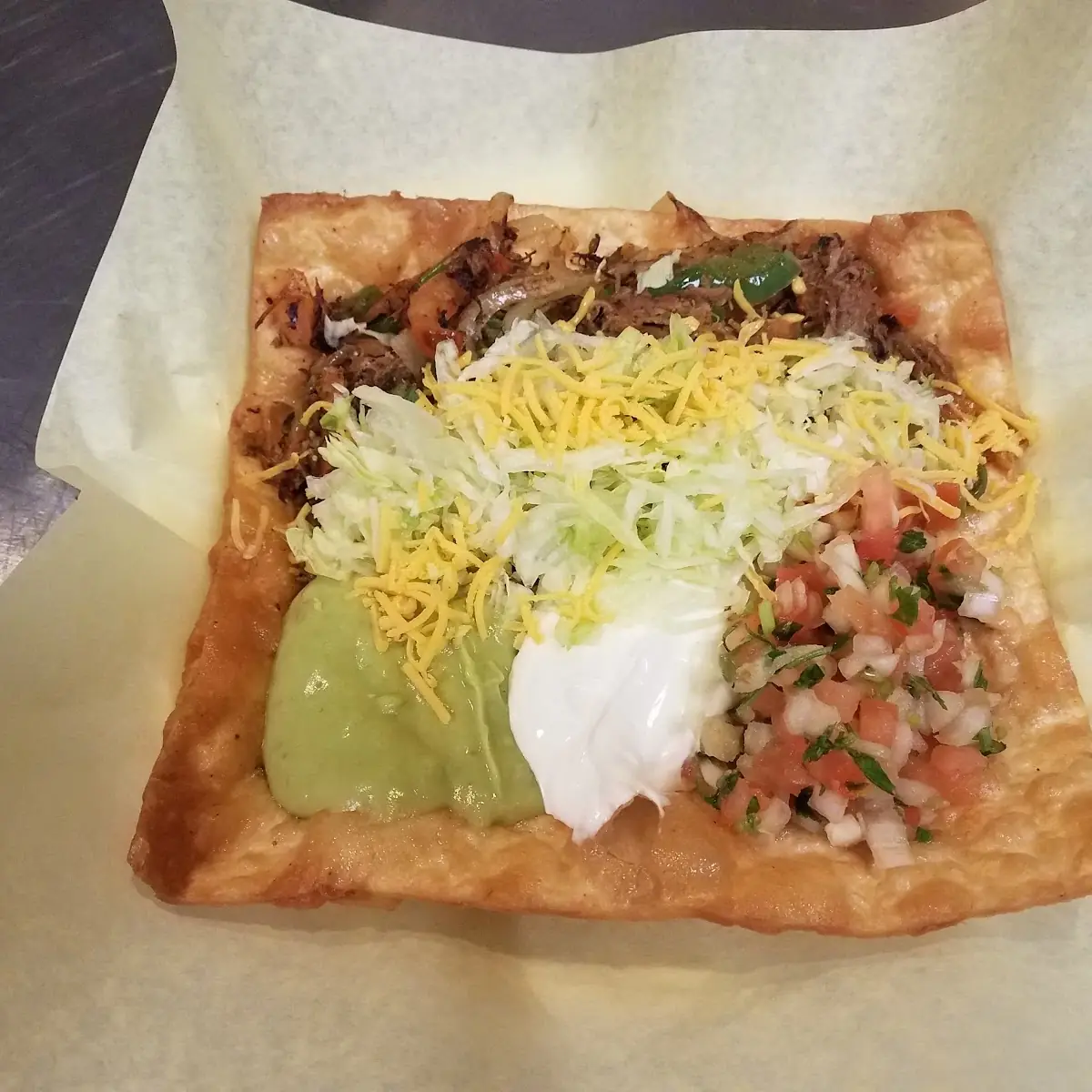 Bean Tostada & Cheese Enchilada