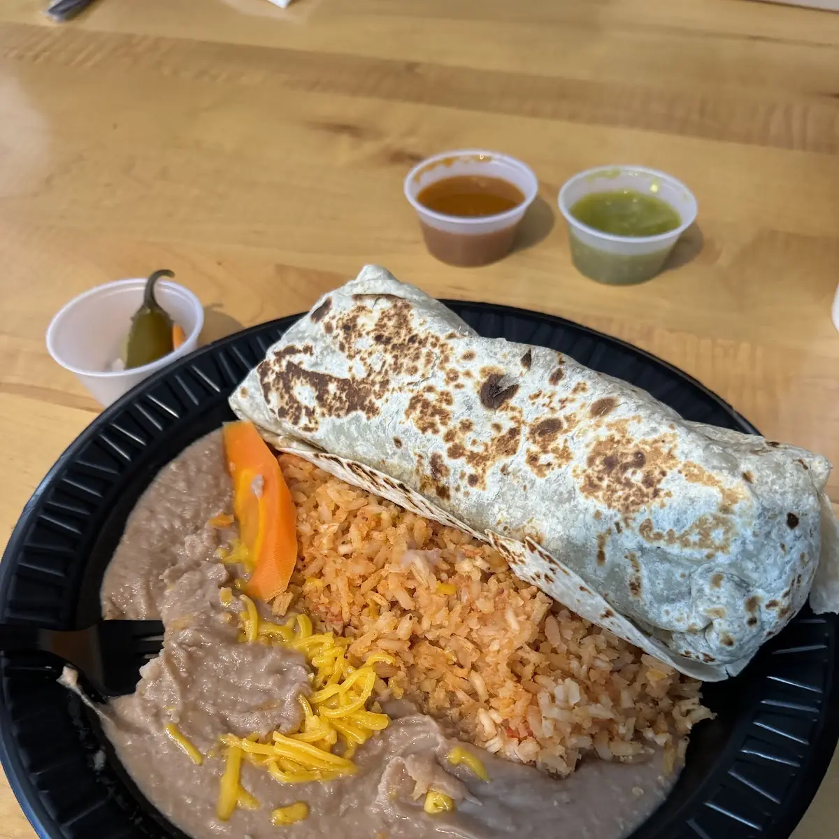Carne Asada Burrito Plate