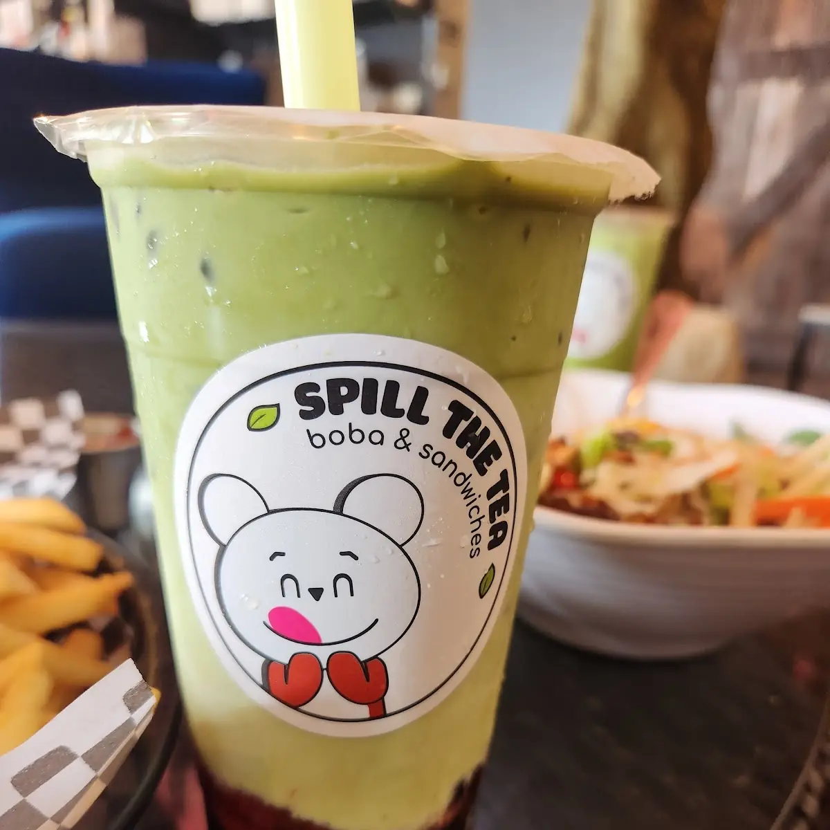 Strawberry Matcha Boba