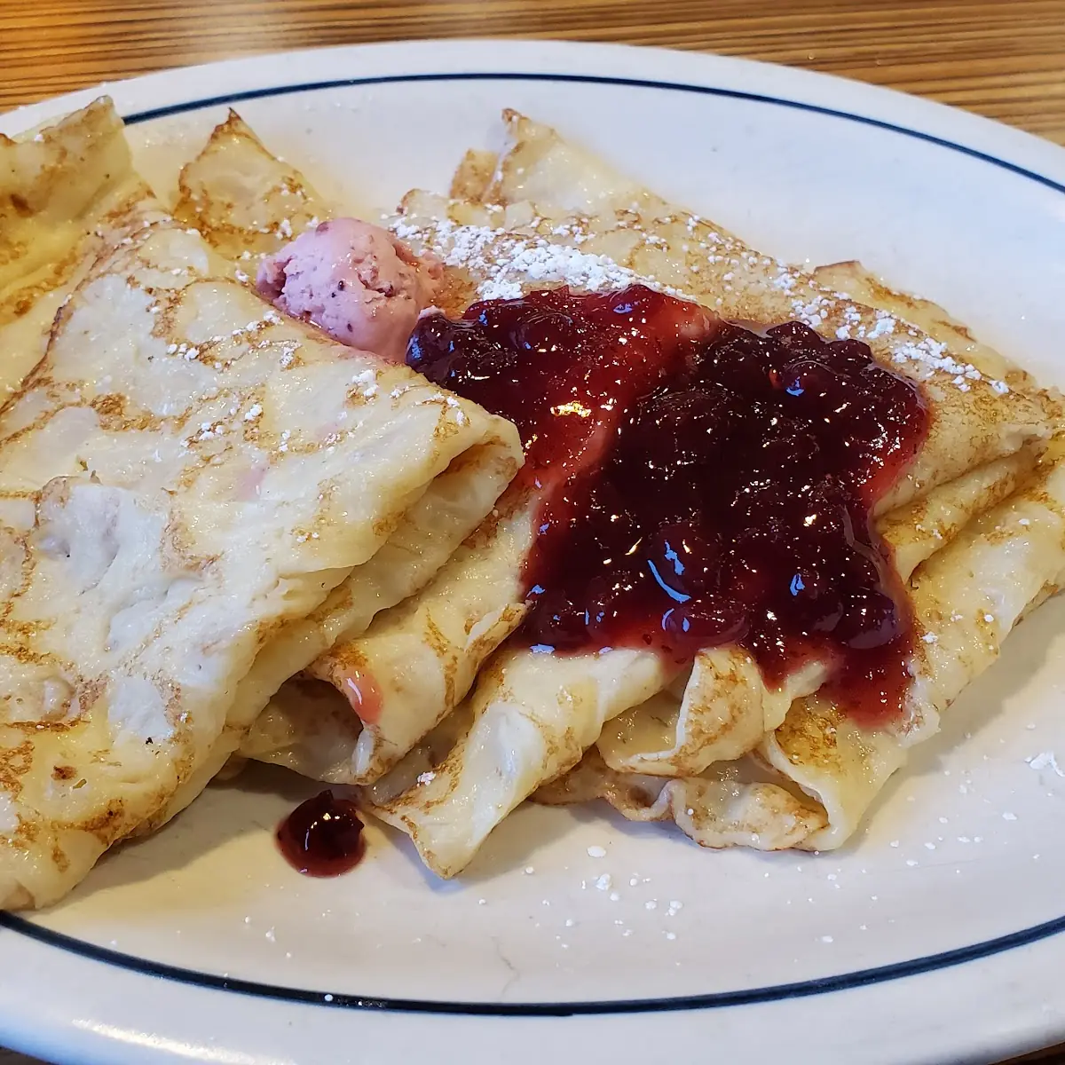 Sweet Cream Cheese Crepes