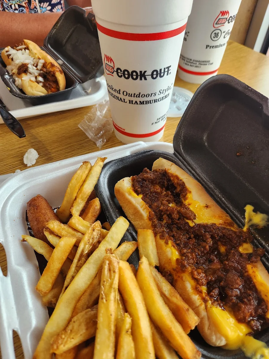 Cook Out Style Hot Dog