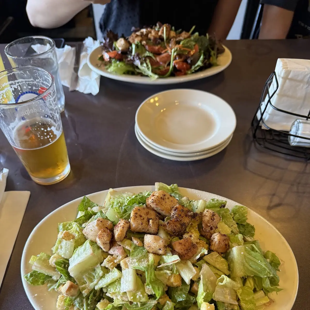 Cesar Salad with Shark Bites