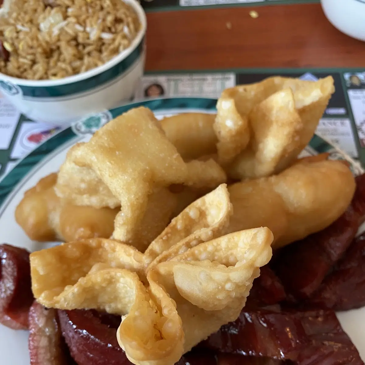 Chicken Finger Crab Rangoon and Beef Ribs