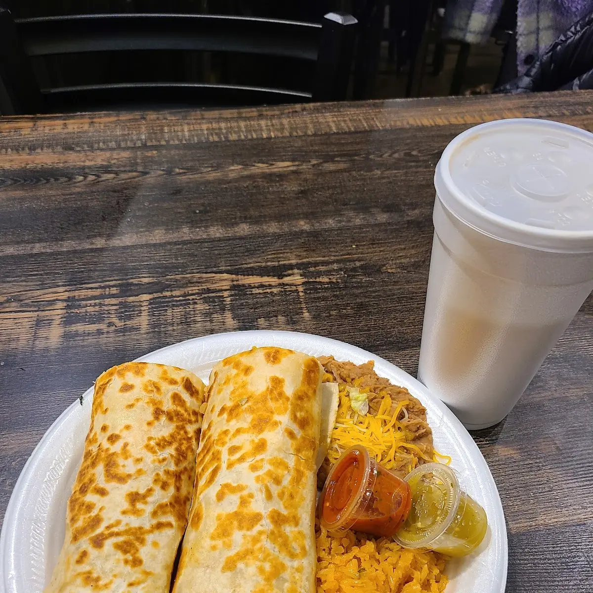Vegetarian Burrito Plate