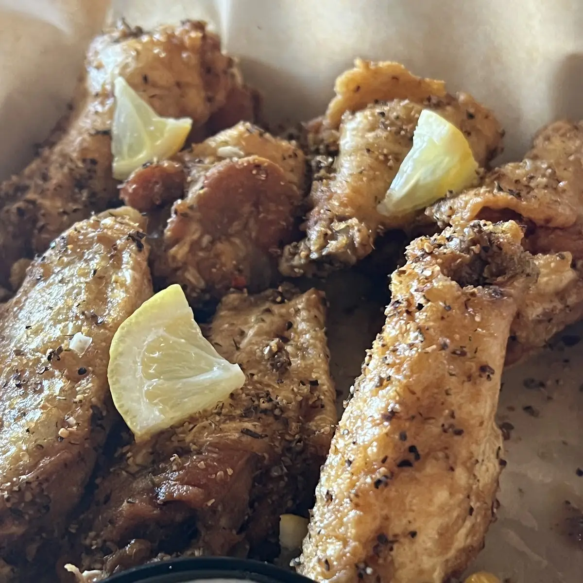 Lemon Pepper Bone in Wings
