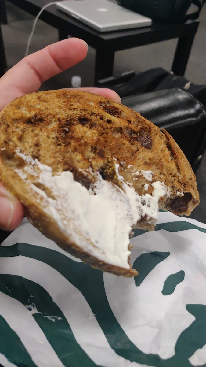 Cinnamon Raisin Bagel with Cream Cheese
