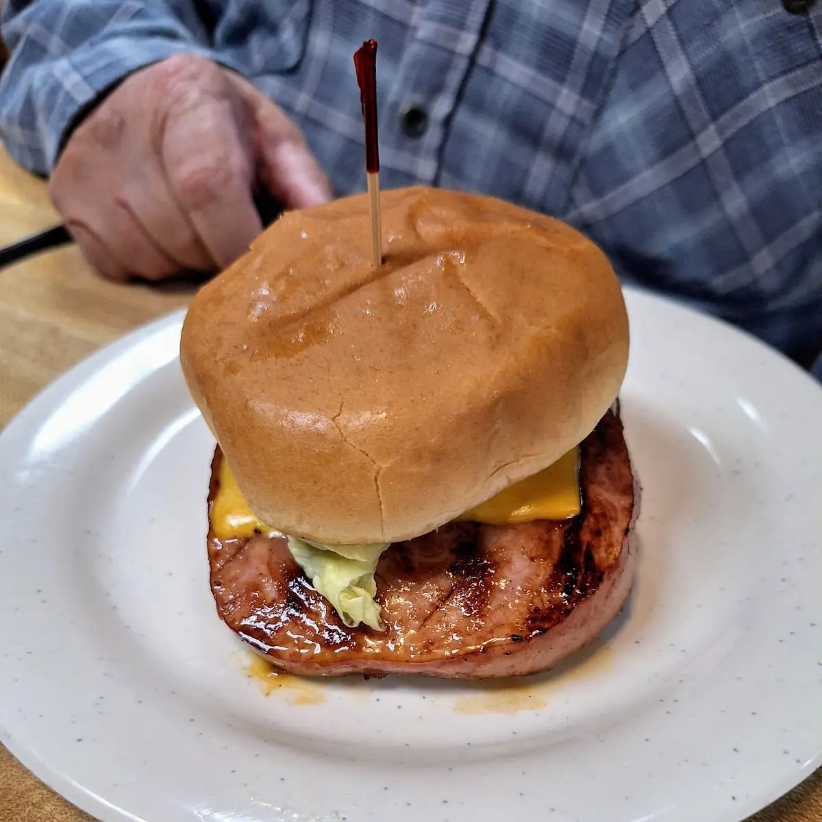 Grilled Ham & Cheese w Lettuce