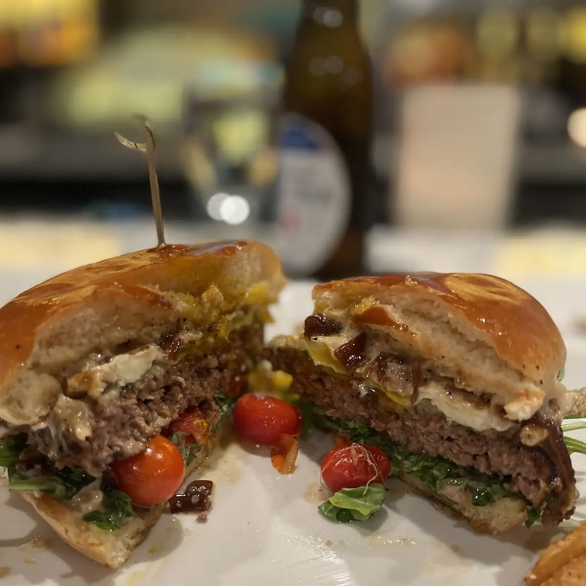 Pub Burger Swiss and Fried Egg