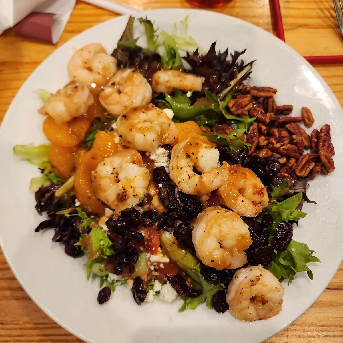 Spring Salad with Grilled Shrimp