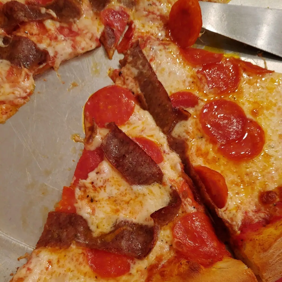 Pepperoni and Sausage Pizza