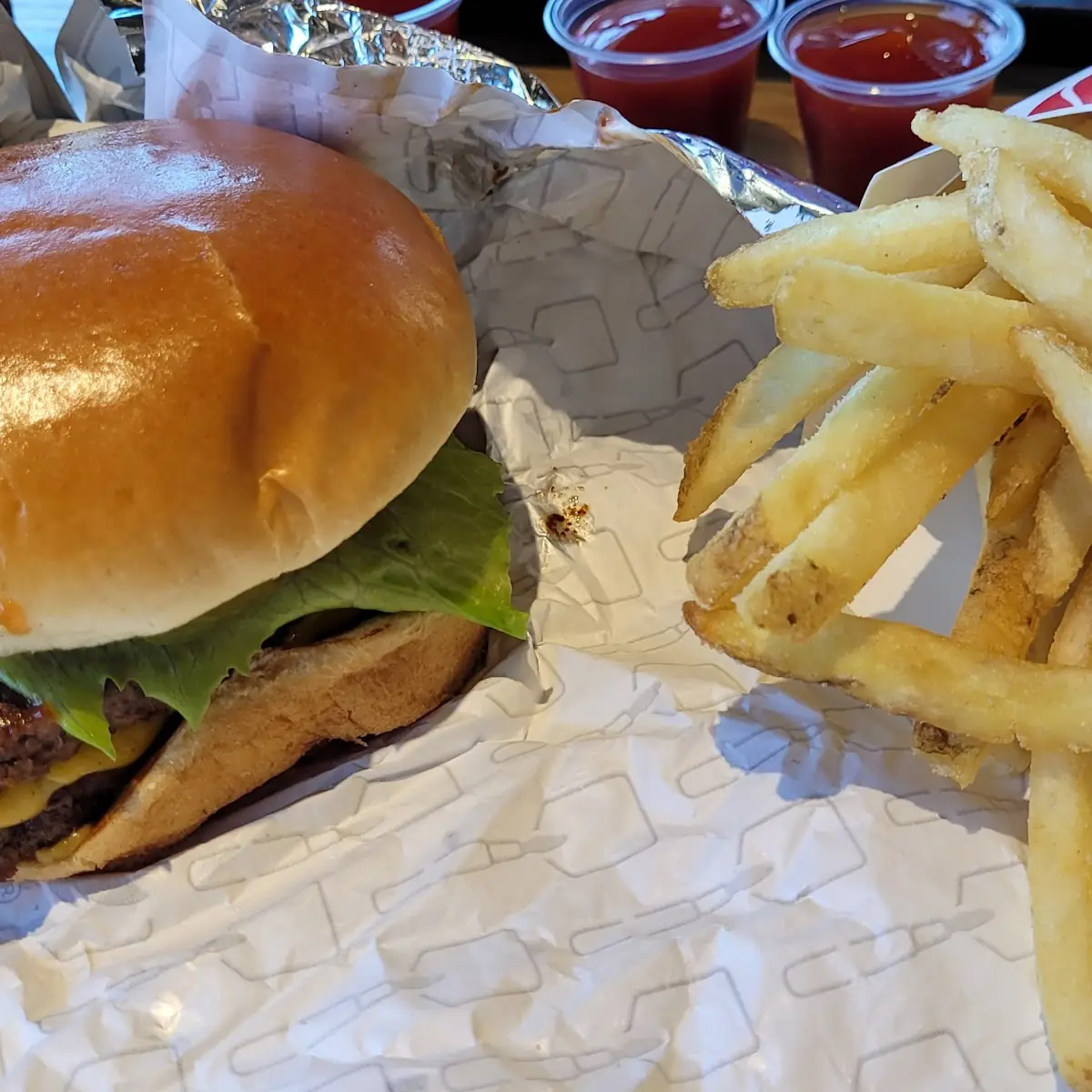 Dave's Double Cheeseburger Combo