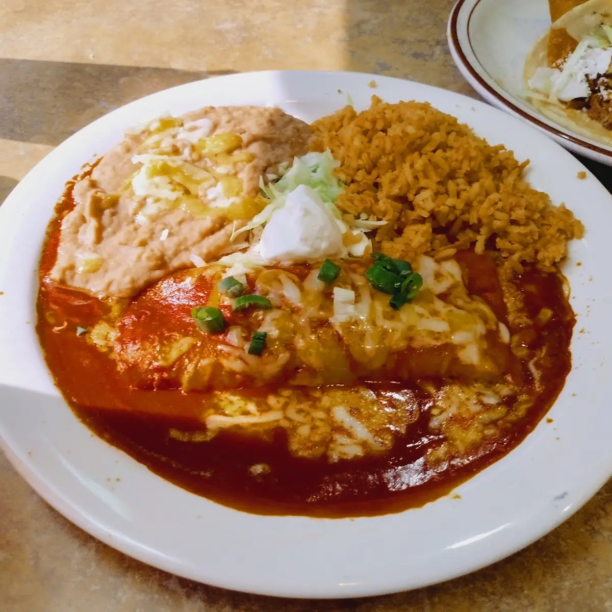 Quesadilla Rice & Beans