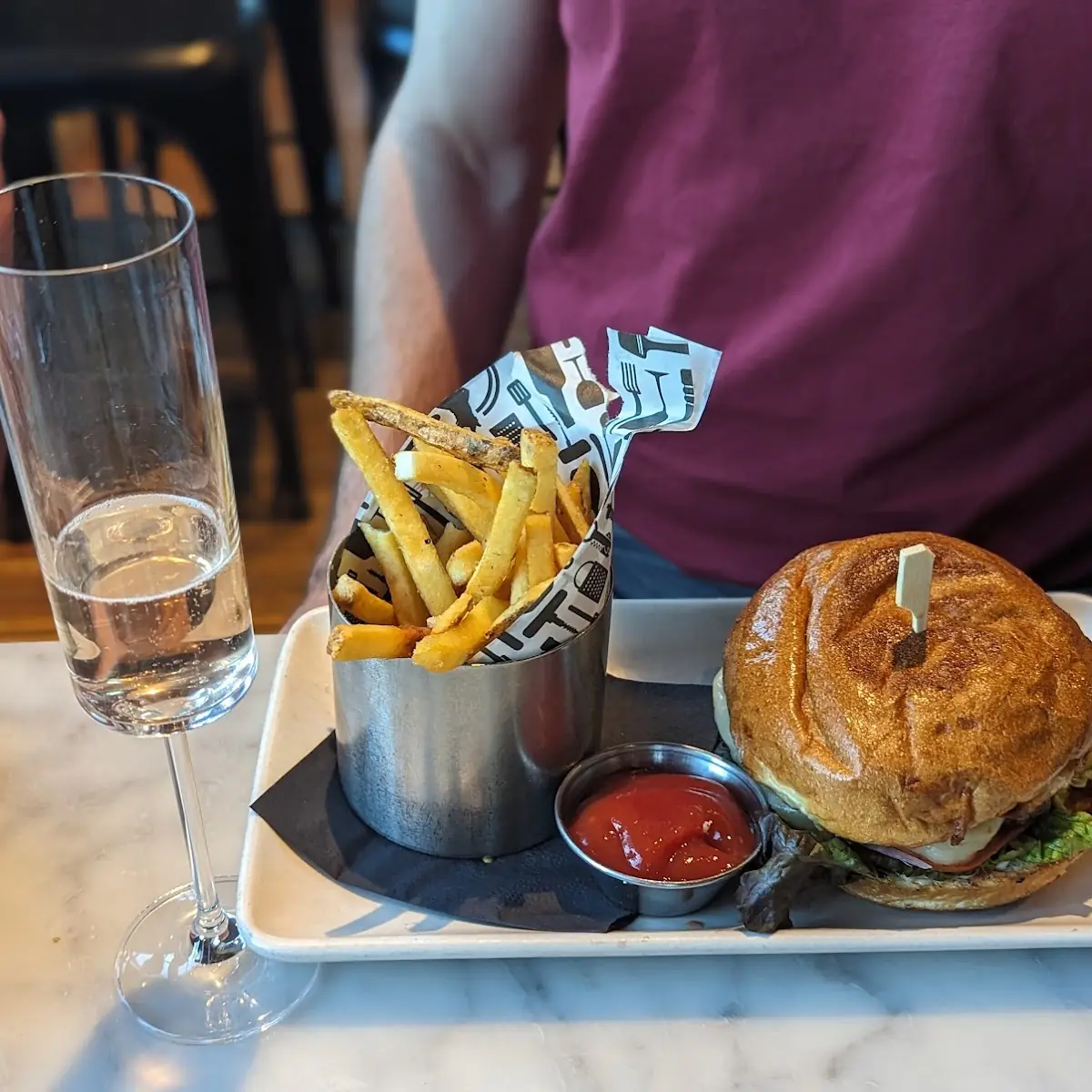Burger and Fries