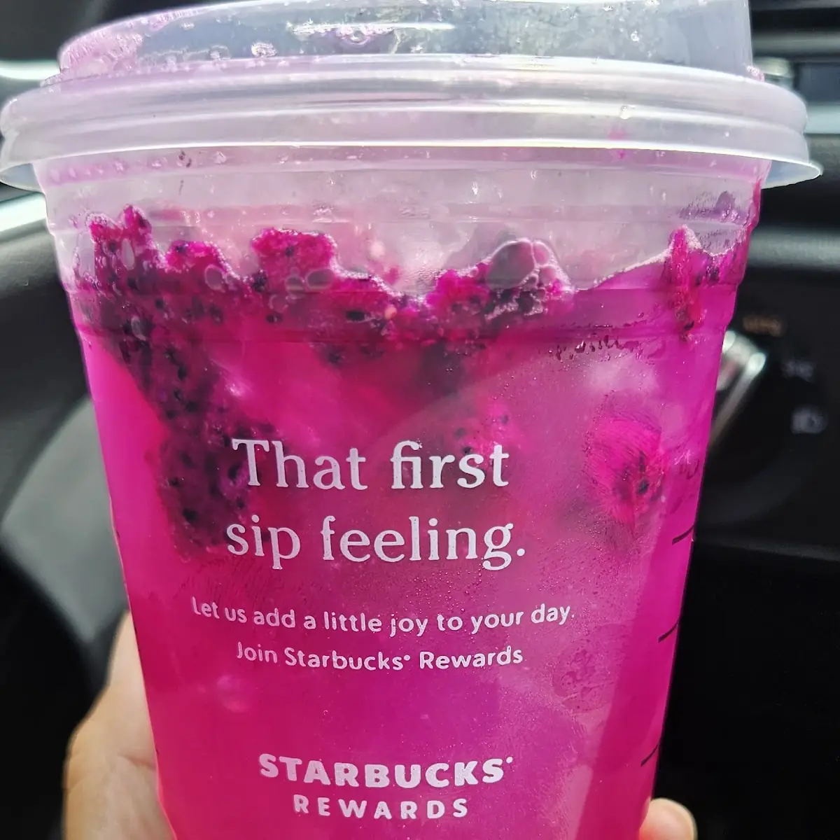 Mango Dragonfruit Starbucks Refreshers Beverage