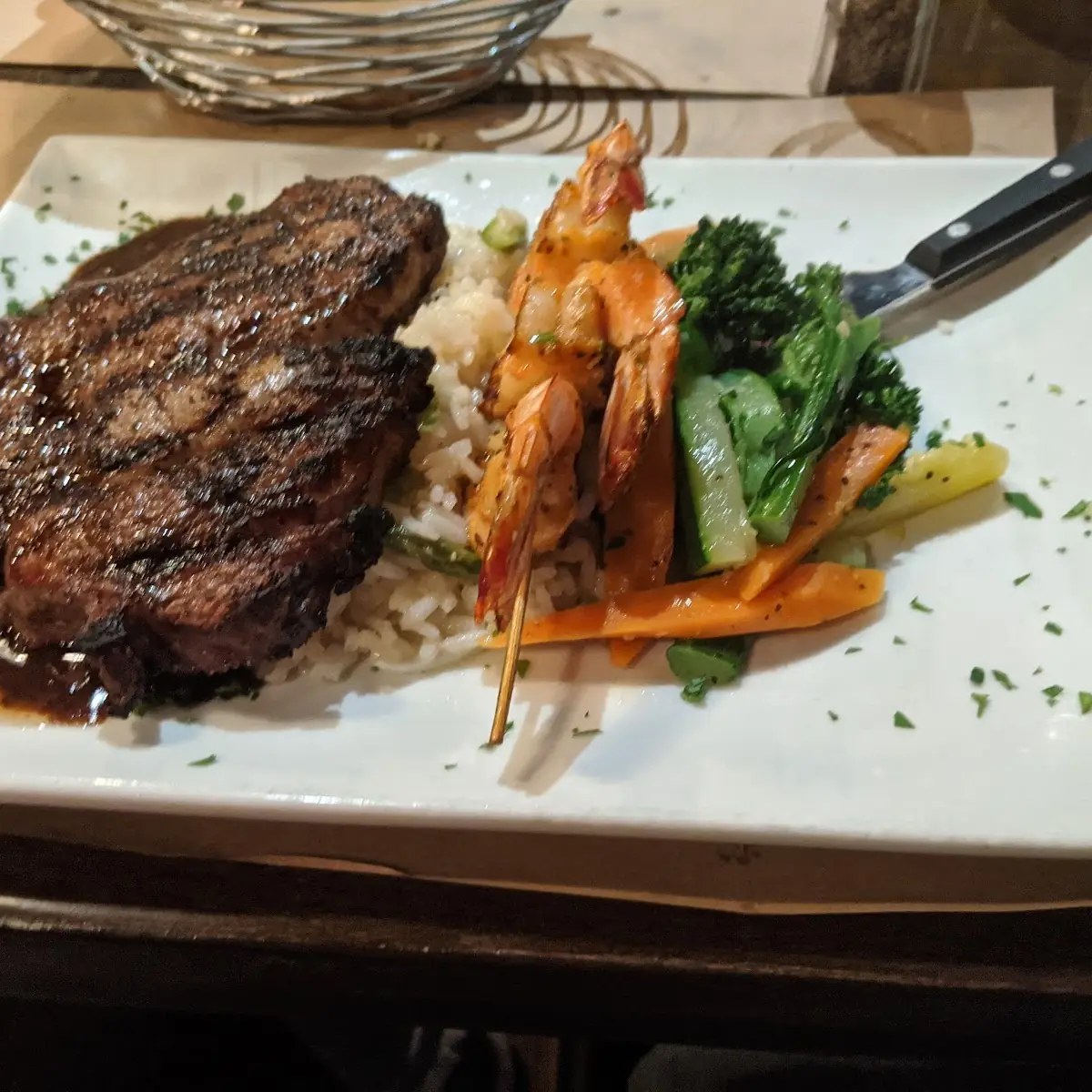 Filet Mignon and Risotto of the Day