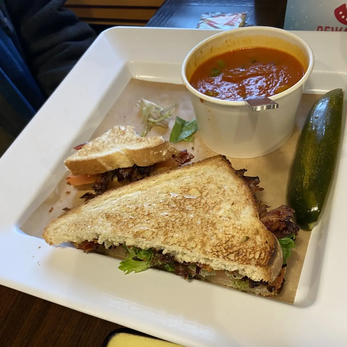 blt with Tomato Soup