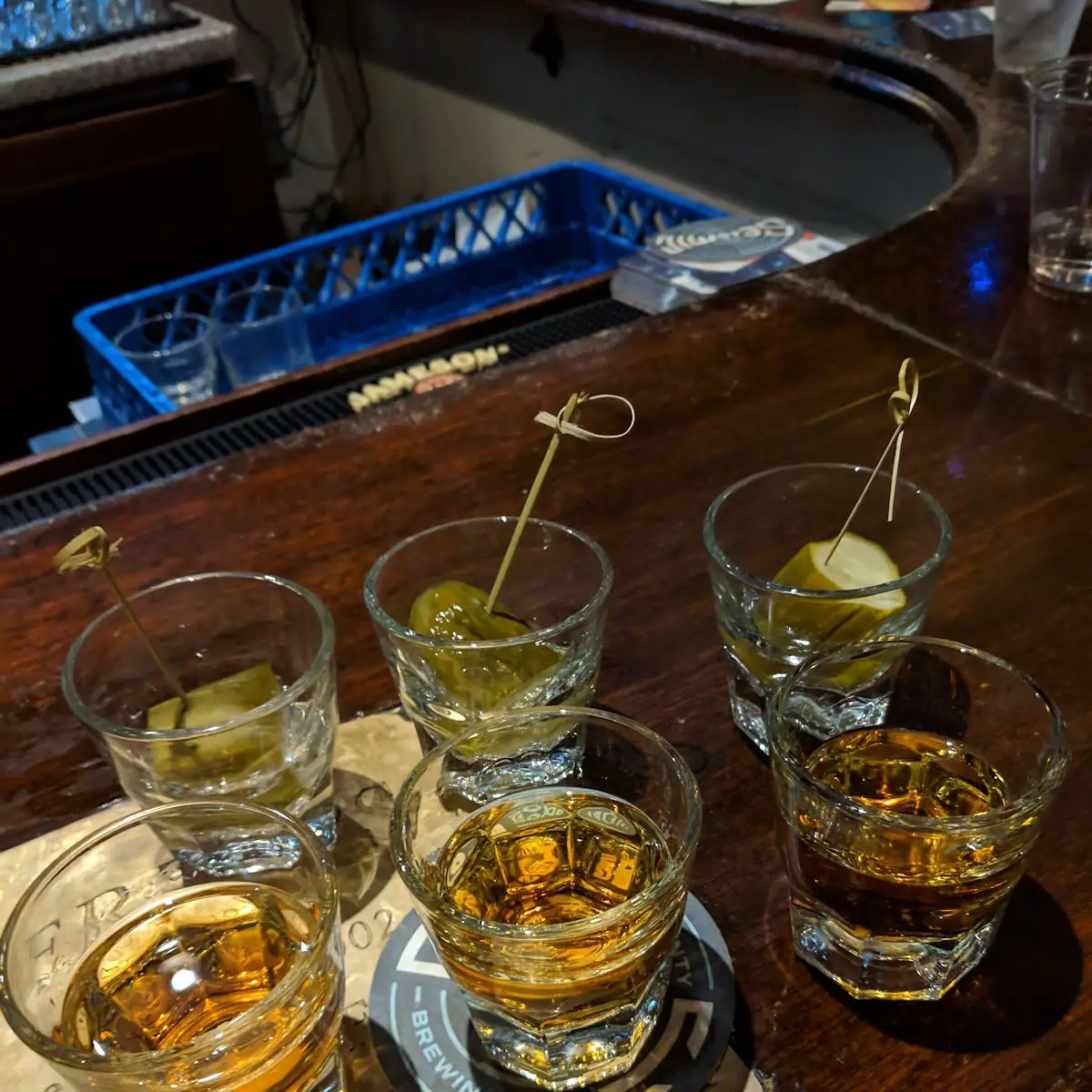 Jameson Shots and Pickle Backs