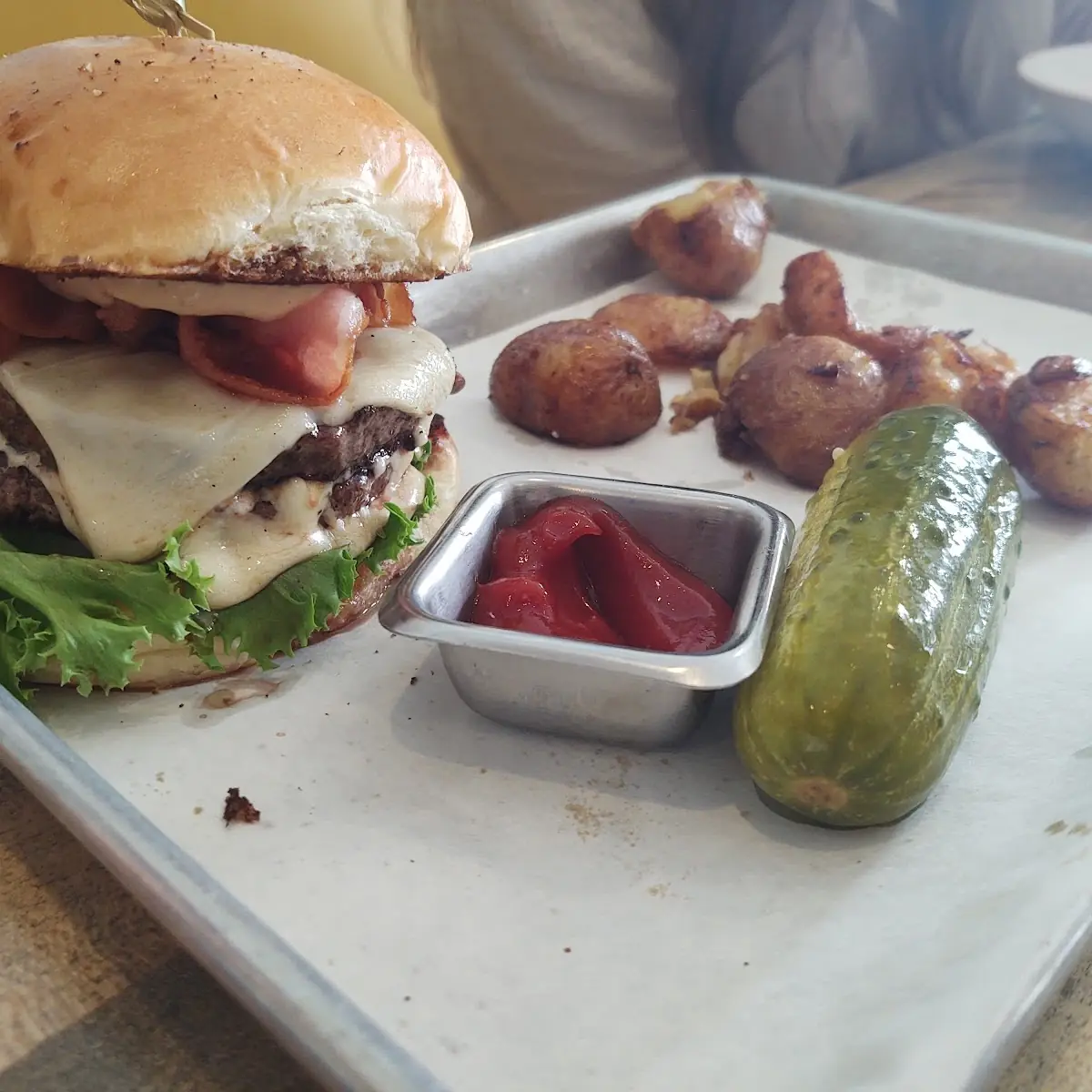Double Cheeseburger with Bacon