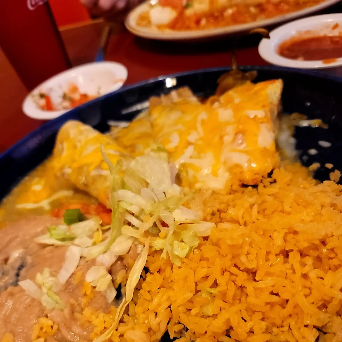 20 Combo Plate Enchilada Tamale & Chile Relleno