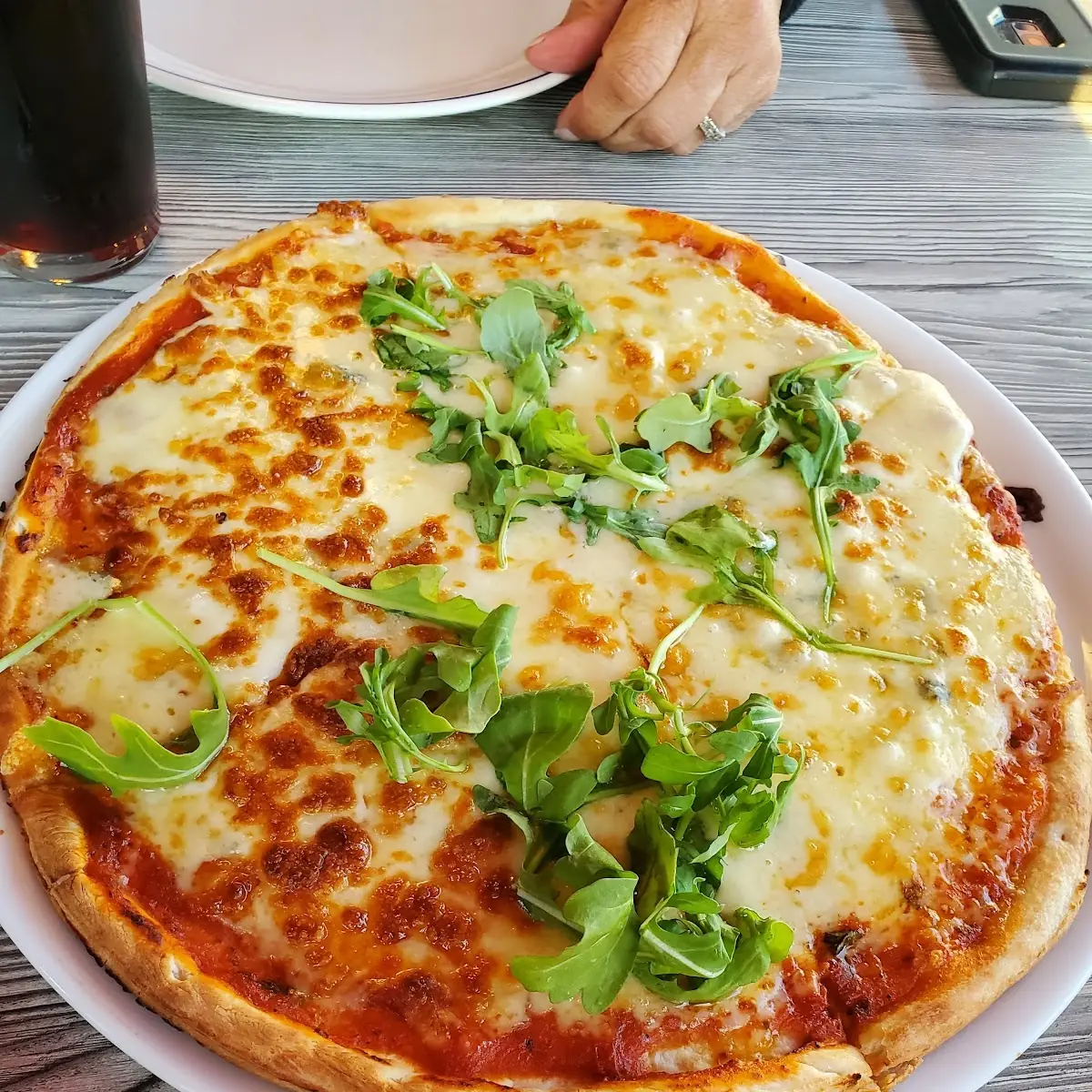 Pizza with Three Cheese from Abbey St Benoit