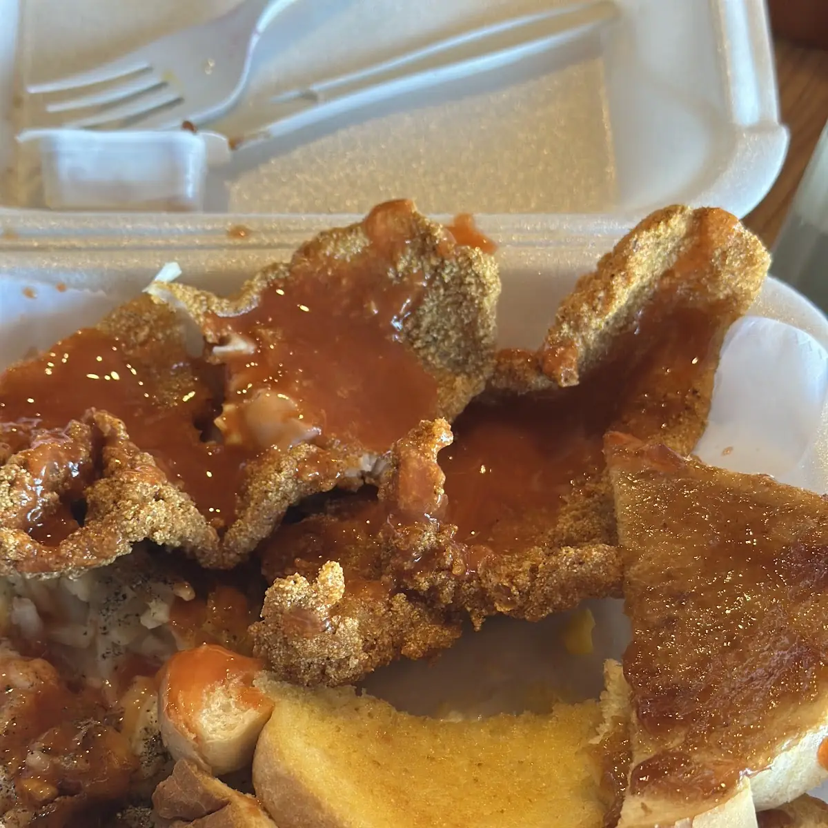 Fried Catfish with Hot Sauce
