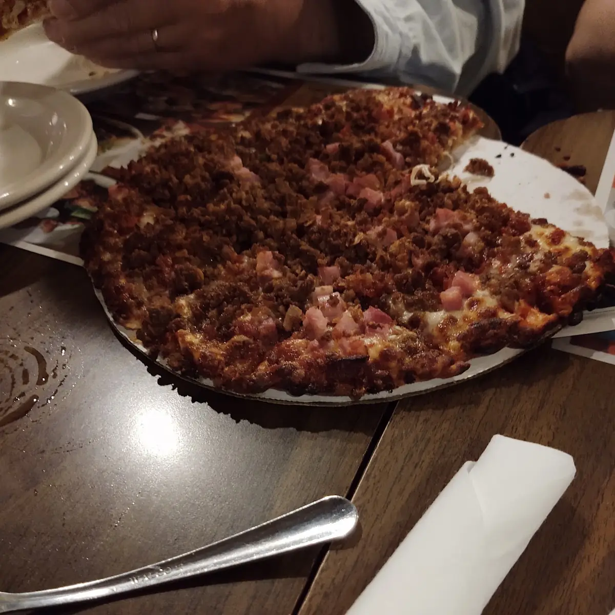 Pepperoni and Sausage Pizza