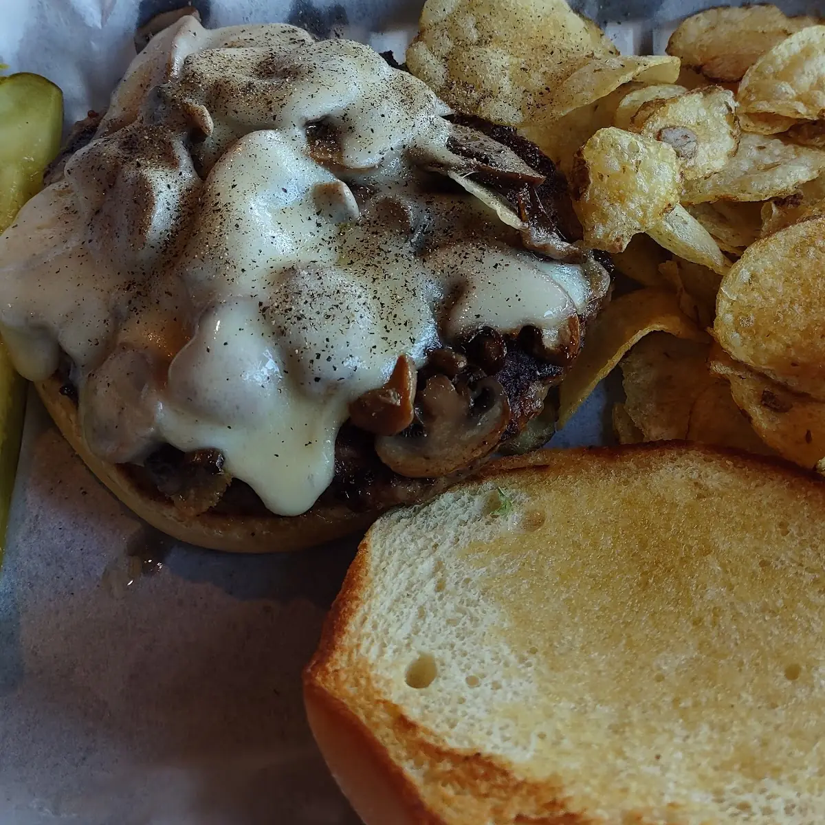 Mushroom Swiss Burger