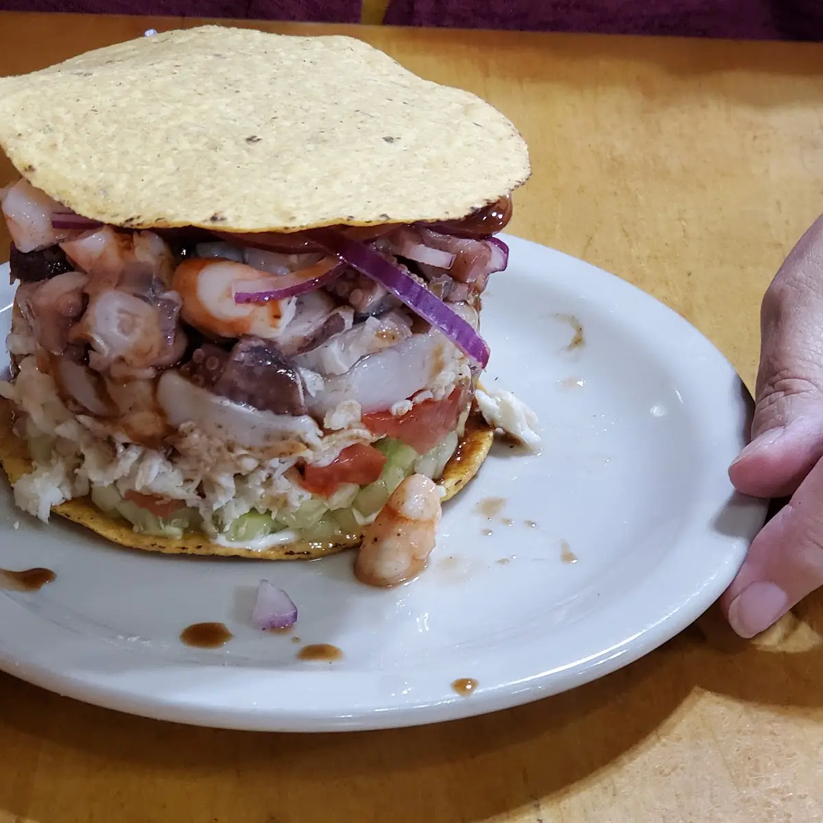 Seafood Tostada Mixta