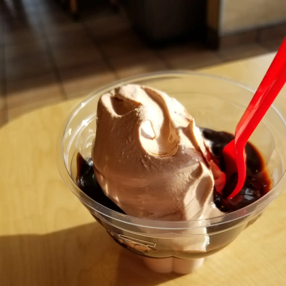 Hot Fudge Sundae with Chocolate Soft Serve