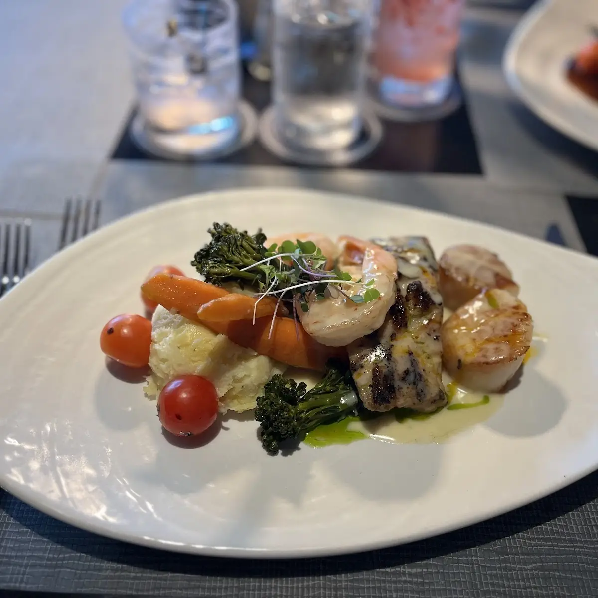 Grilled Seafood Trio GF