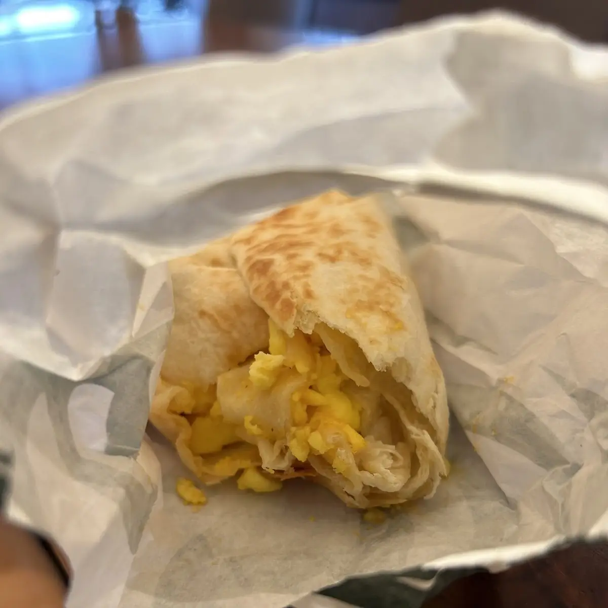 Bacon Sausage & Egg Wrap