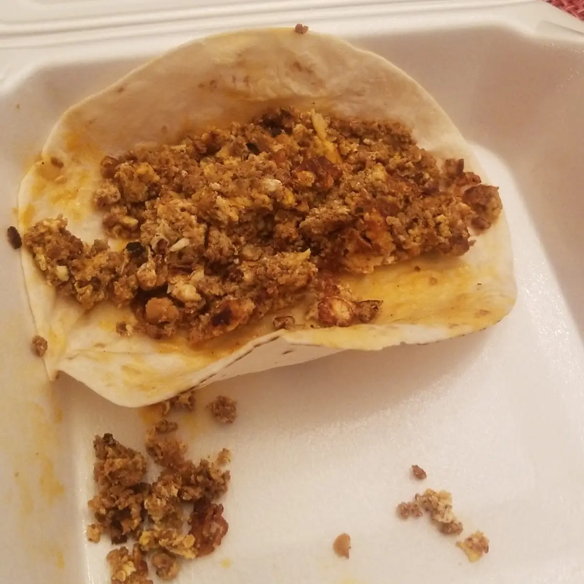 Huevos Con Chorizo Taco