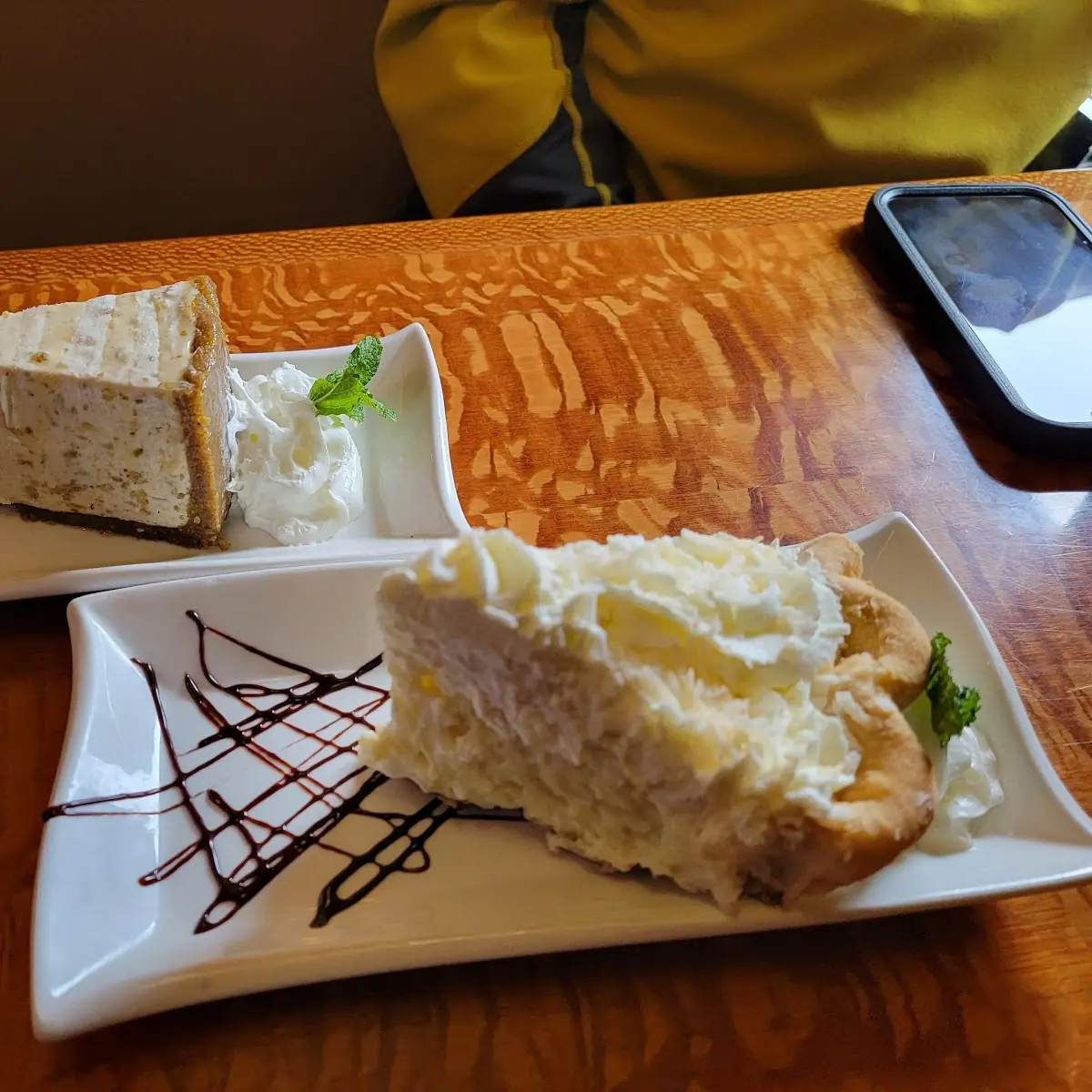 Baklava Ice Cream Cake and Coconut Cream Pie