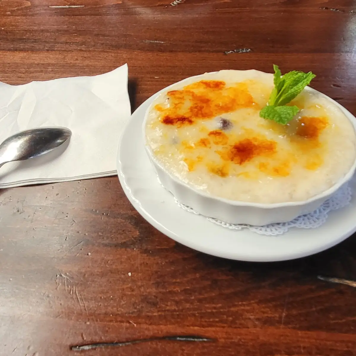 Rice Pudding Brulee