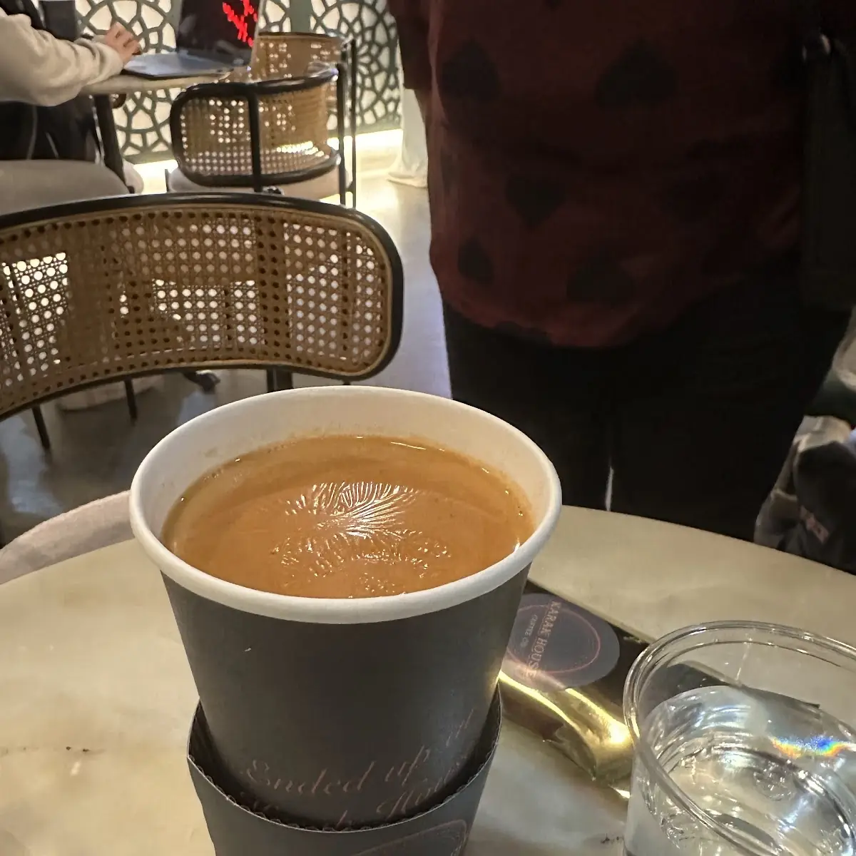 Iced Karak with Saffron Cold Foam