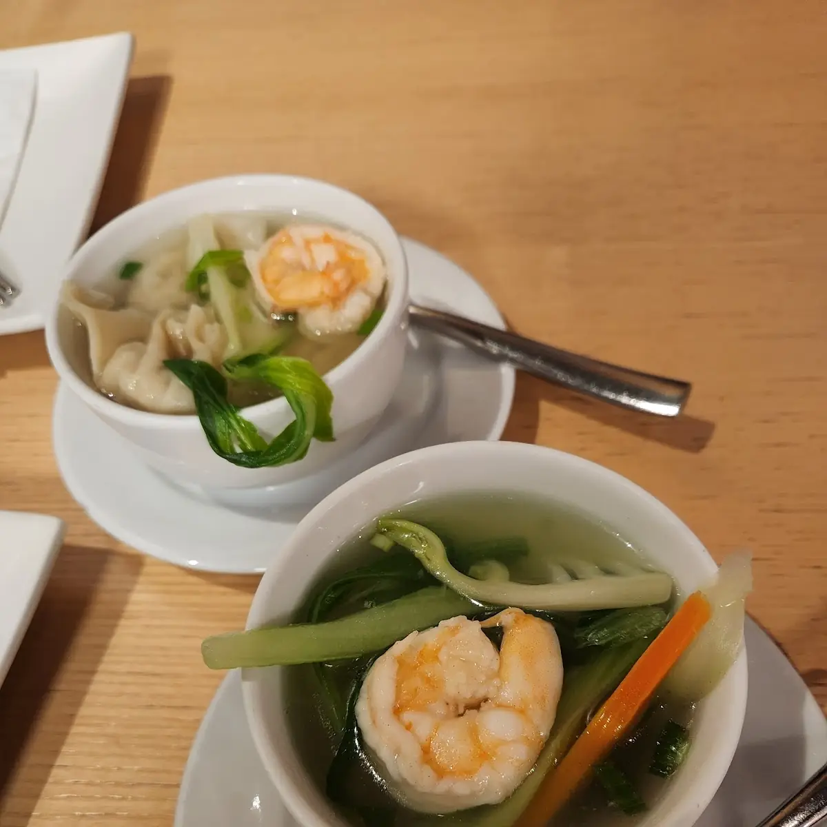 Won Ton Soup with Shrimp