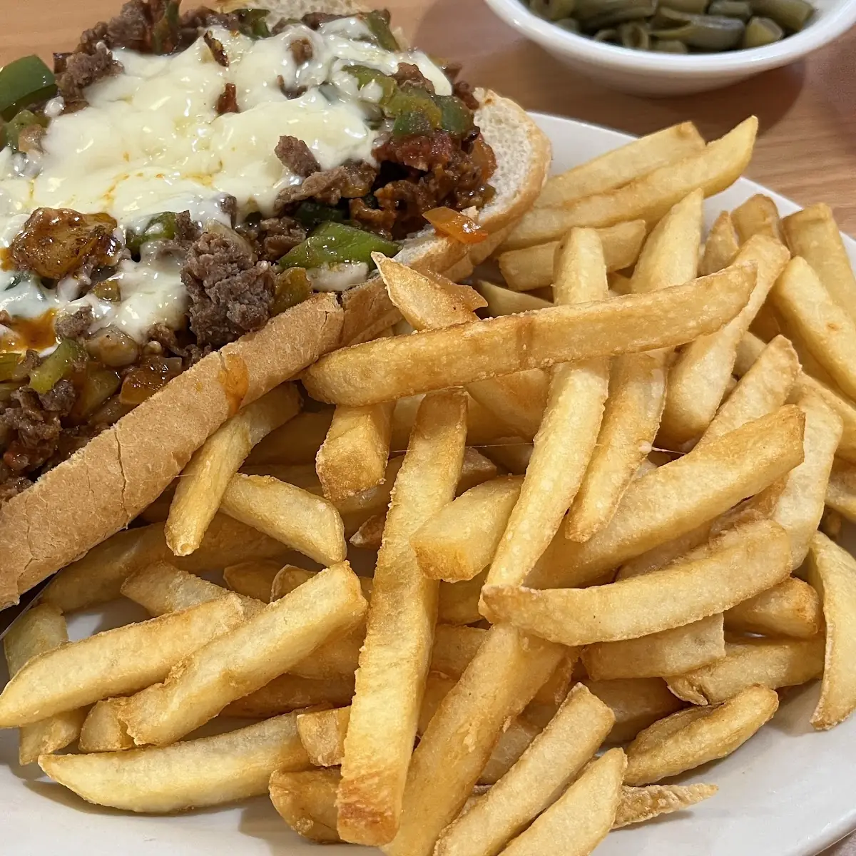Pizza Steak and Cheese Sub