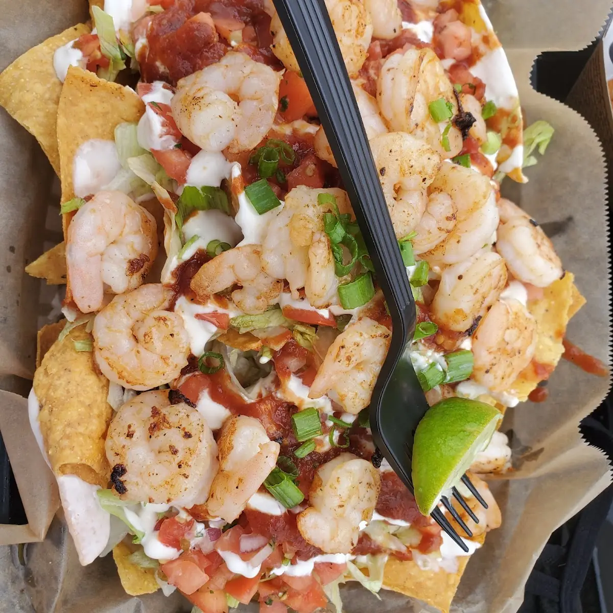 Grilled Shrimp Nachos