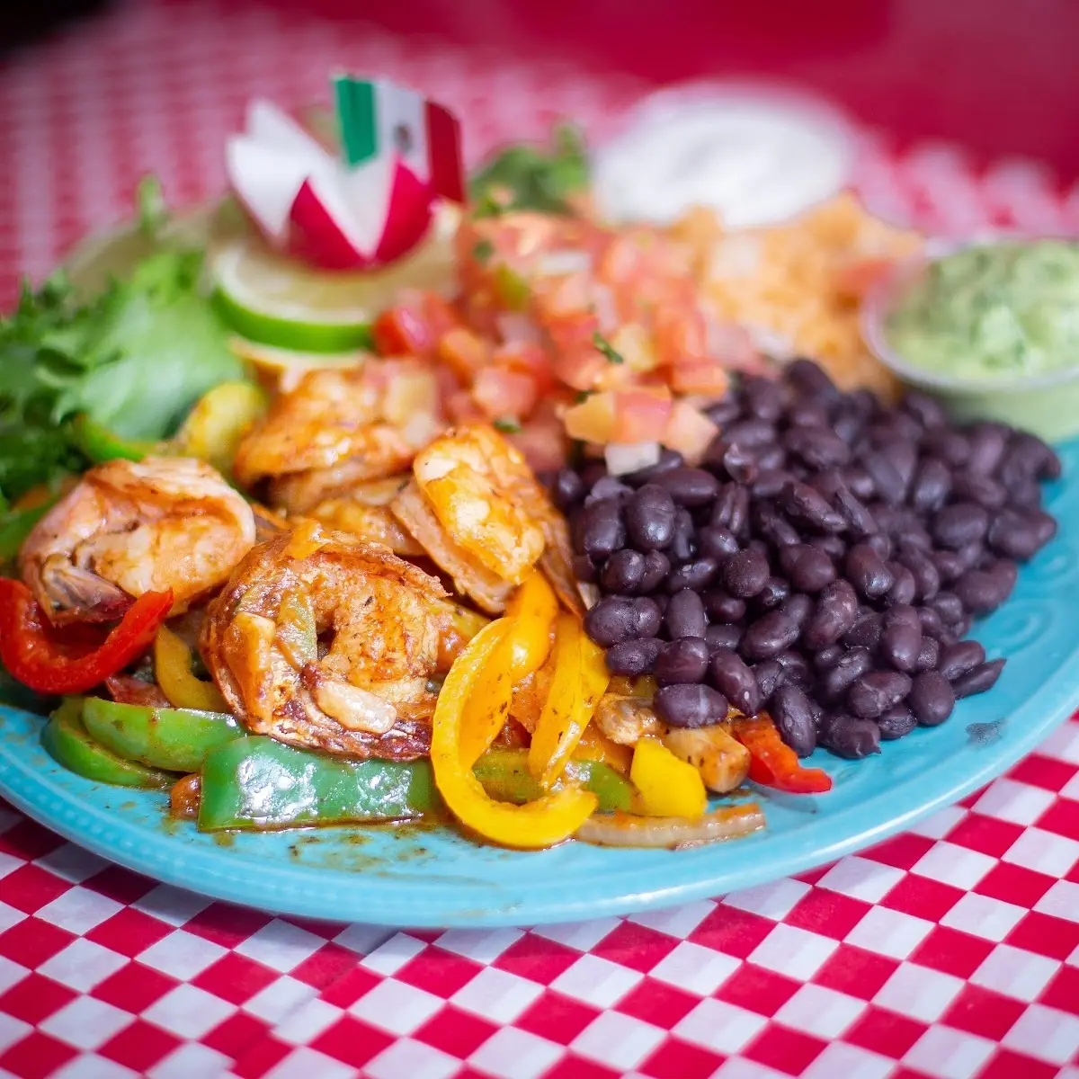 Grilled Shrimp Fajitas