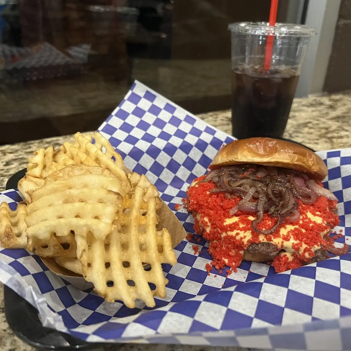 Hot Cheeto Burger