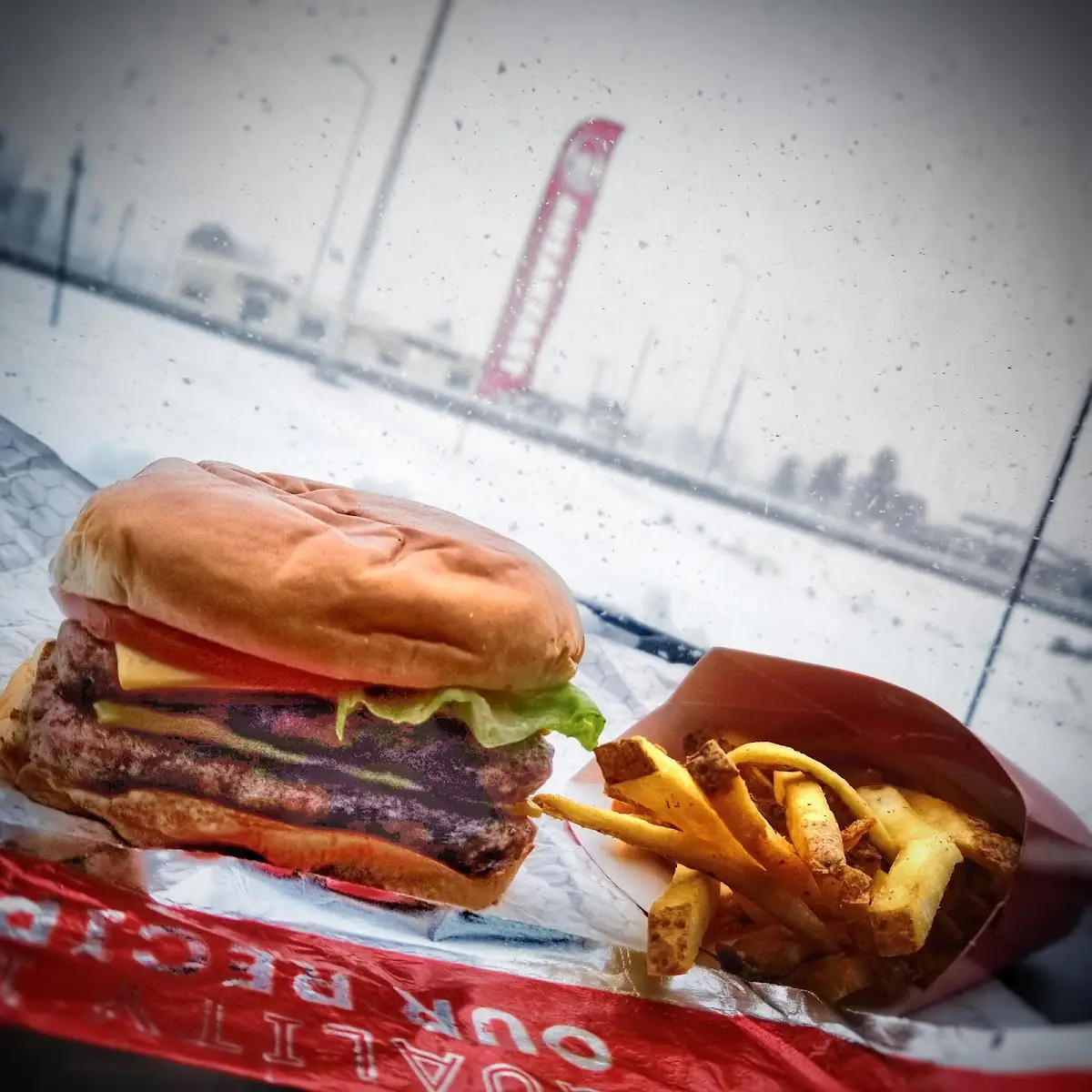 Dave's Double Cheese Burger