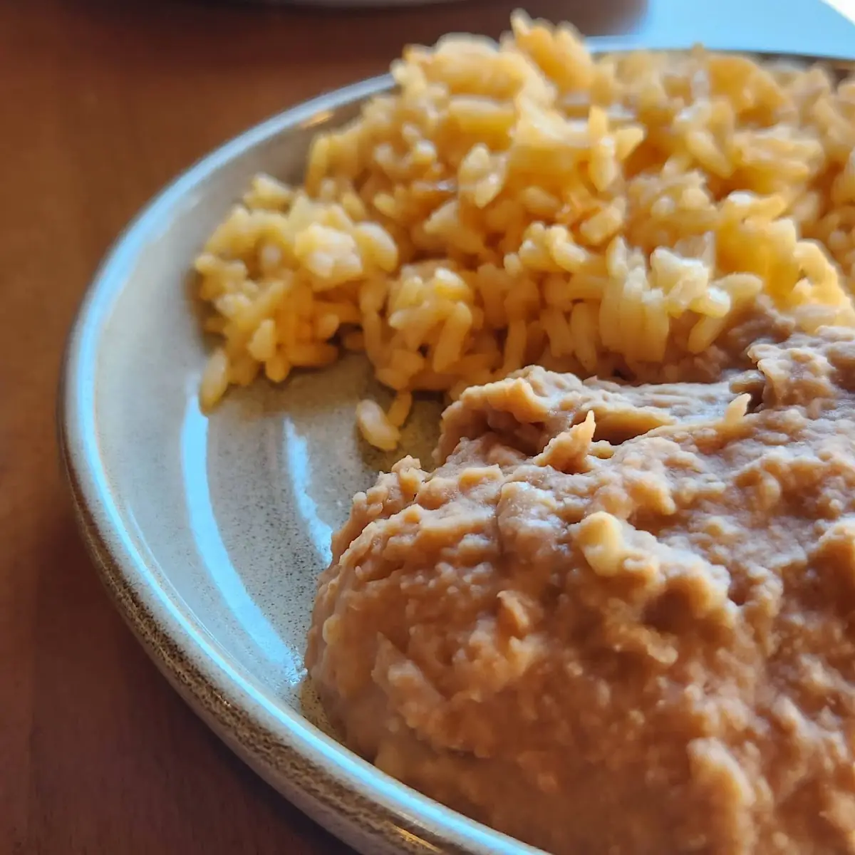 Rice and Refried Beans