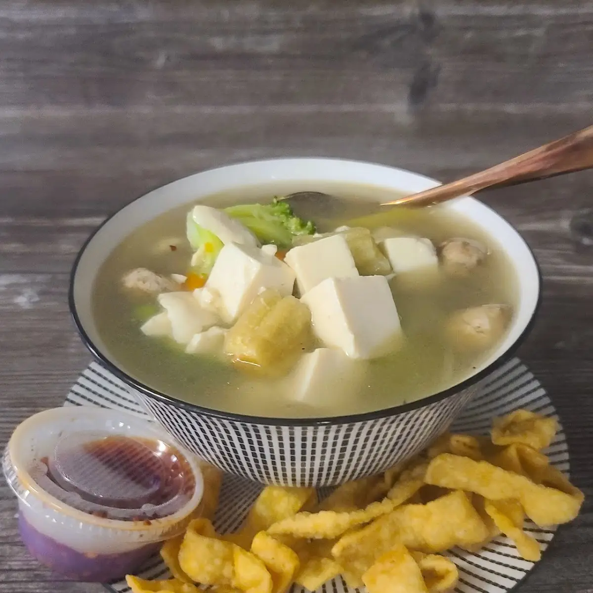 Vegetable & Bean Curd Soup
