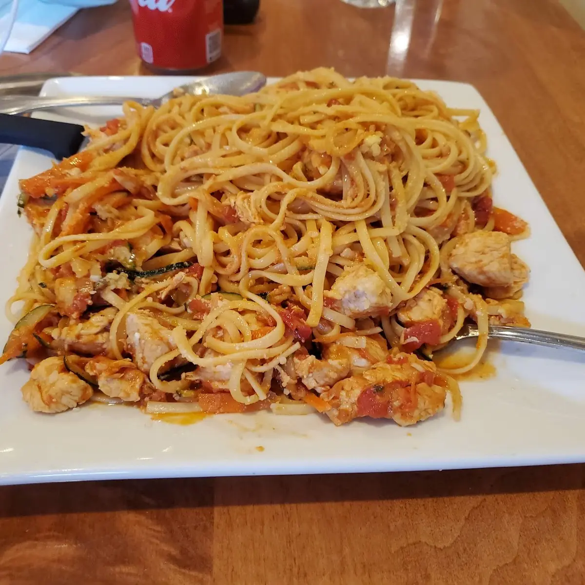 Lemon Chicken with Linguini