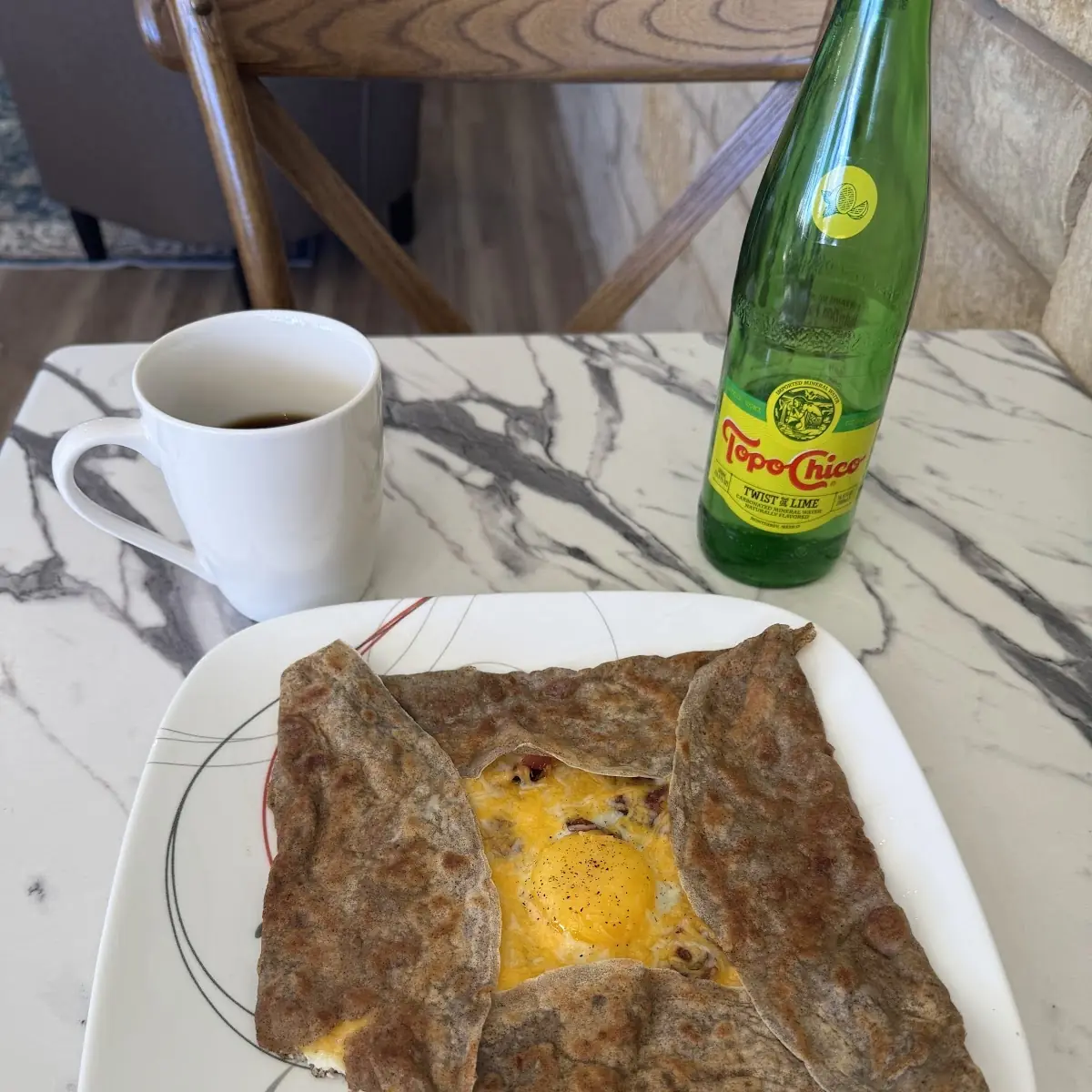 Bacon Egg and Cheese Crepes