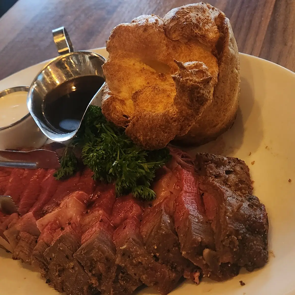 Roasted Prime Rib with Yorkshire Pudding