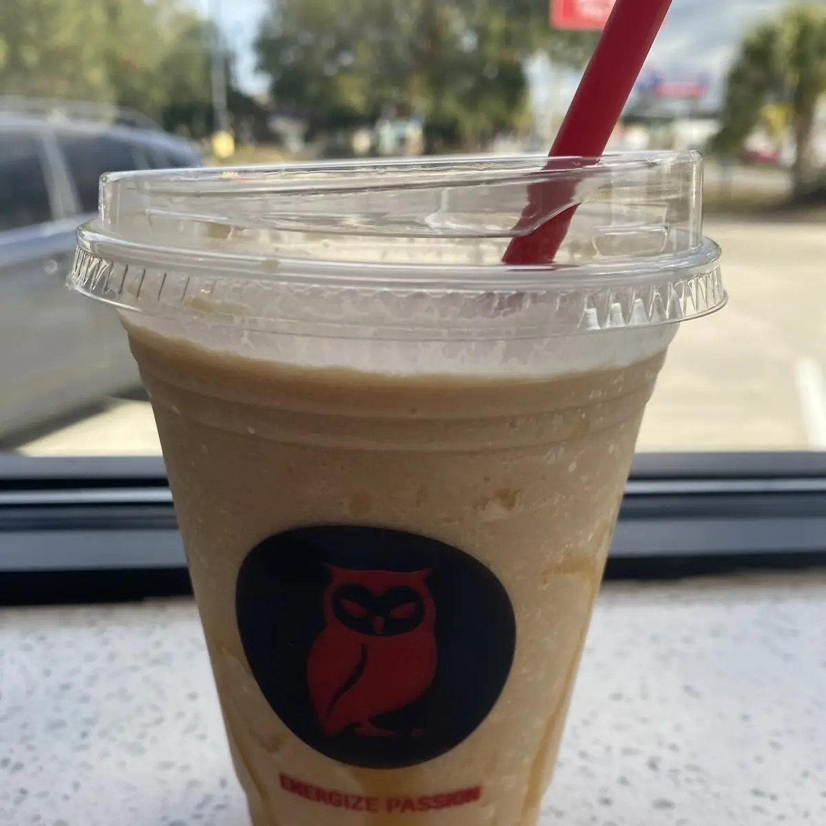 Iced Golden Owl Latte