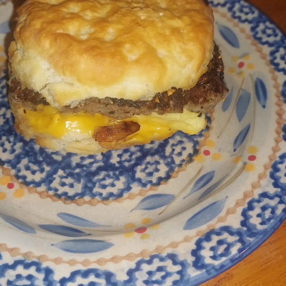 Steak Egg Cheese Biscuit